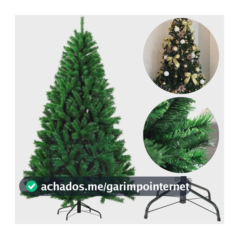 Arvore De Natal Pinheiro Luxo Gigante 240cm Bem Cheia 2,40m Premium D'presentes