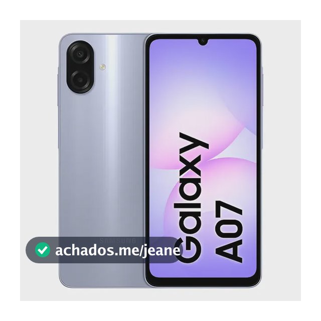 Celular Samsung Galaxy A07 128gb, 4gb, Câmera 50mp, Tela 6.7 , Proteção Ip54, Processador 6nm - Violeta