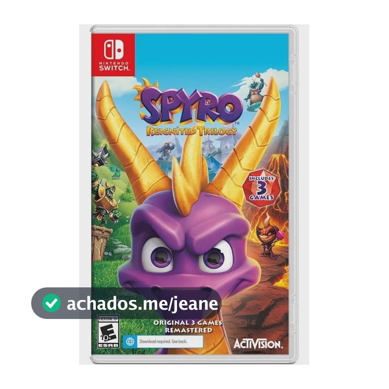 Jogo Spyro Reignited Trilogy - Switch Midia Fisica