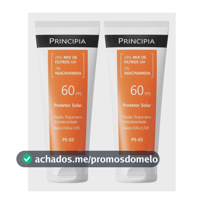 Principia Kit 2 Protetor Solar Corporal Ps-03 FPS60