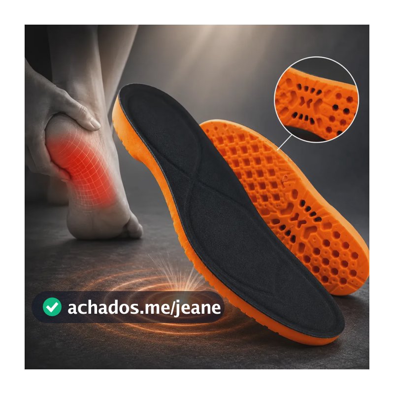 Palmilha De Gel Anatomica Confortável Ortopédica Alto Conforto 41