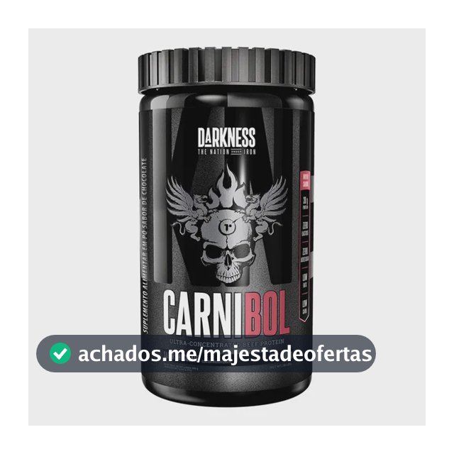 Proteína Darkness Carnibol Beef em pó sabor Chocolate x 900g