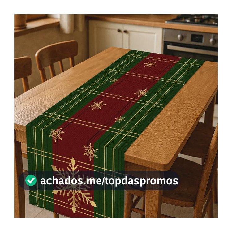Trilho Caminho De Mesa Posta Decoração Natal 045x2,50 3t-019 Natal