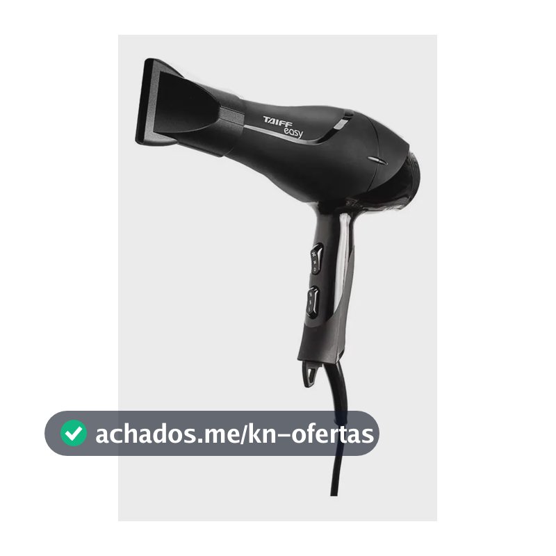 Secador De Cabelos Motor Ac Profissional Easy 1700w Taiff Preto