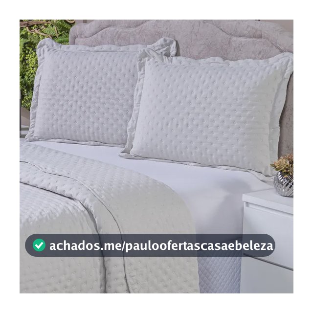 Kit Cobre Leito King Size 3 Peças Colcha Dupla Face 400 Fios