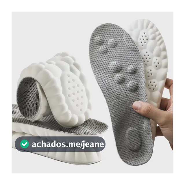 Palmilha Ortopédica Gel Fascite Plantar Esporão Calcâneo 4d