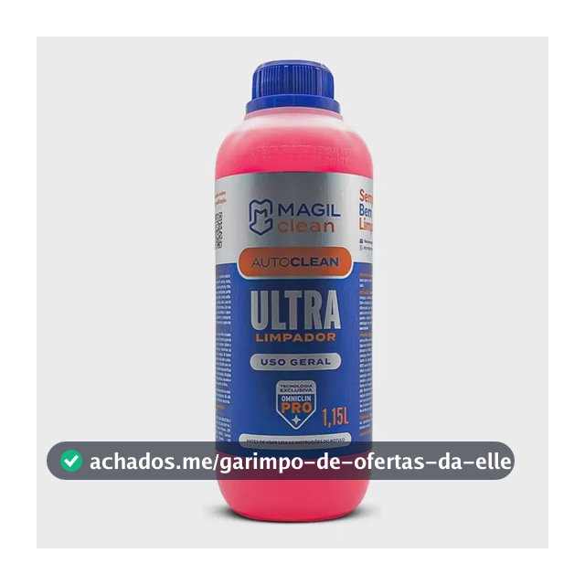 Magilclean - Ultra Limpador Auto Clean - Shampoo Automotivo Removedor Sujeiras 1,15 Litro