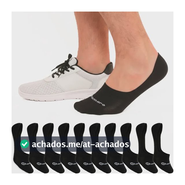 Kit 10 Pares Meias Zhamaro Algodão Sapatilha 100% Invisível