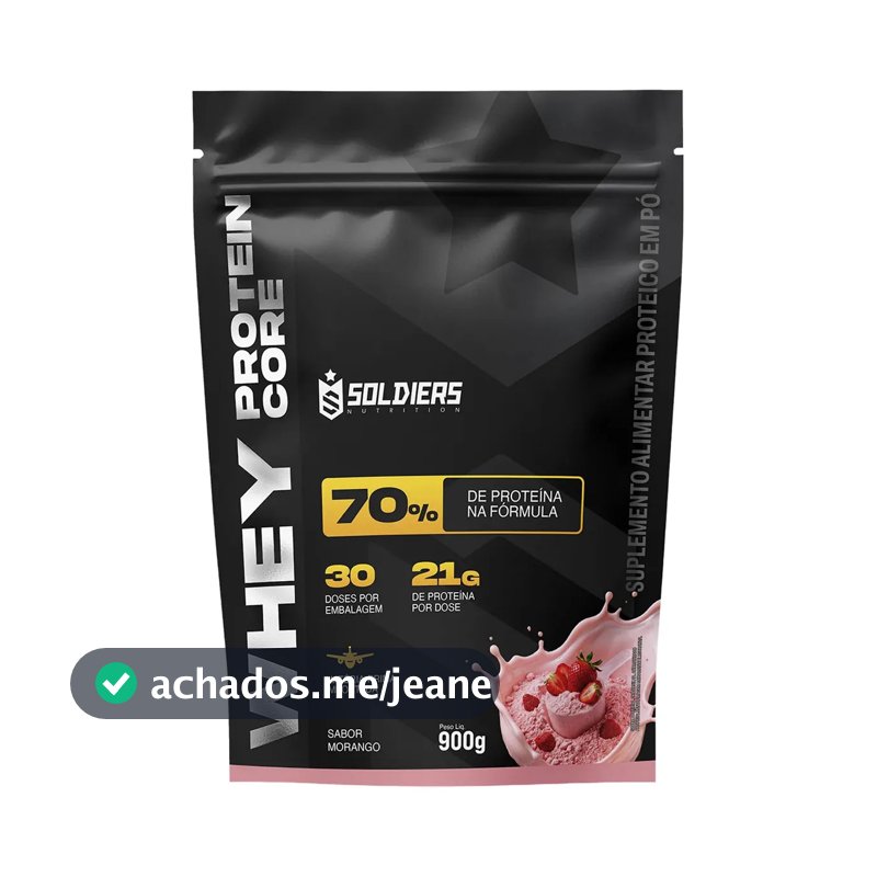 Whey protein Soldiers Nutrition em pó sabor Morango x 900g