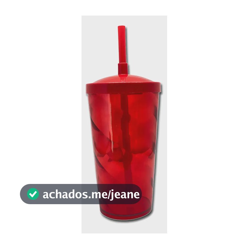 Kit 30 Copos Twister 500ml Tampa Normal | Festas E Decoração Cor Vermelho