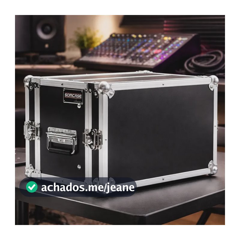Case Rígido Somcase SC552 para Soundcraft Ui24 Ui16 Preto