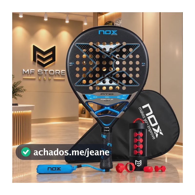 Raquete Padel Nox At10 Pro Cup Soft 2026 - By Agustín Tapia Preto