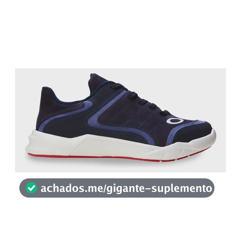 Tênis Masculino Blazon Oakley Azul/marinho Liso 41 Br
