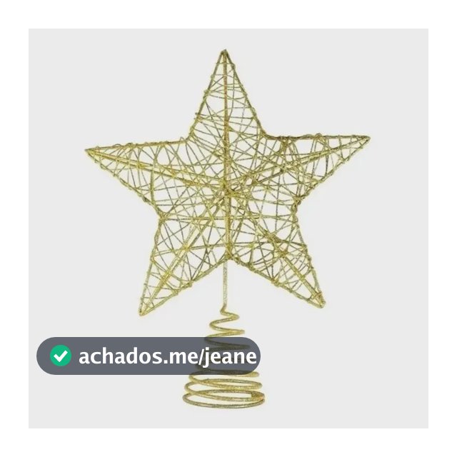 Ponteira Estrela Decoração Enfeite Árvore Natal Linda