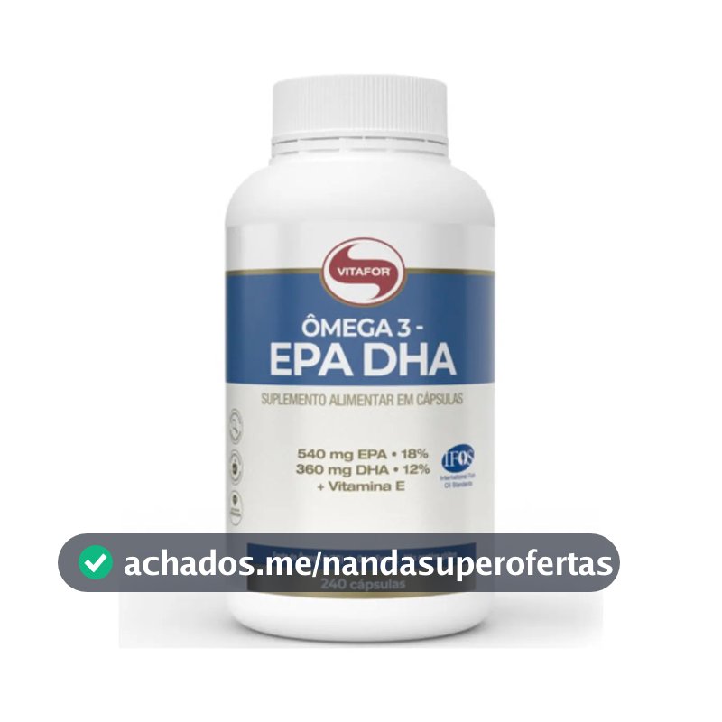 Omega 3 epa dha Vitafor + vitamina E 240cps