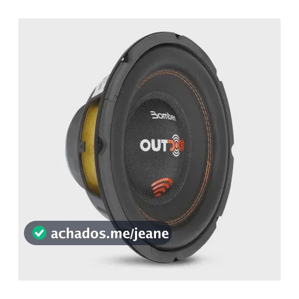 Subwoofer Bomber Outdoor 12 Polegadas 300w Rms 4ohms Grave Cor Preto