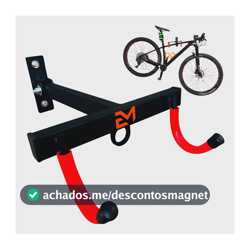 Suporte De Parede Horizontal Universal Para Bike Mtb Speed Preto