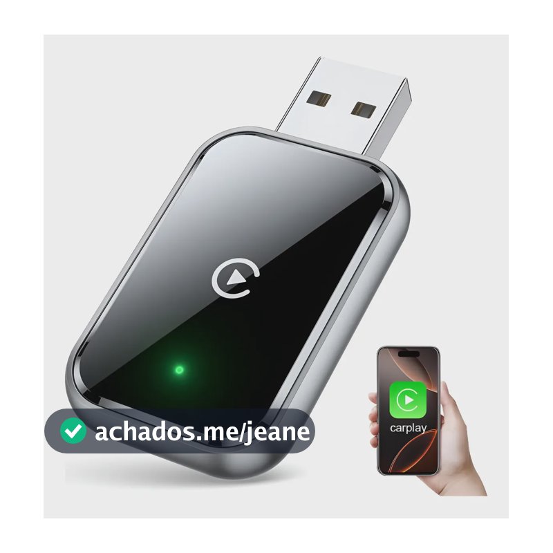 Apple Car Play Adaptador Usb Sem Fio iPhone Plug Play