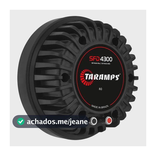 Driver Fenólico Taramps Sfd 4300 De 150w Rms Para Som Preto