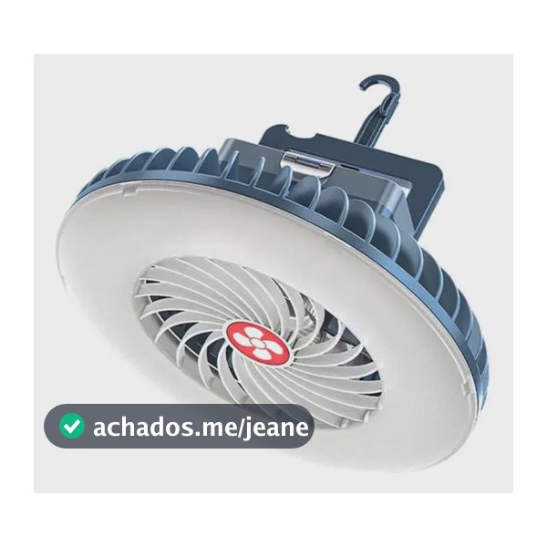 Ventilador Para Acampamento Portátil Recarregável Mesa Led