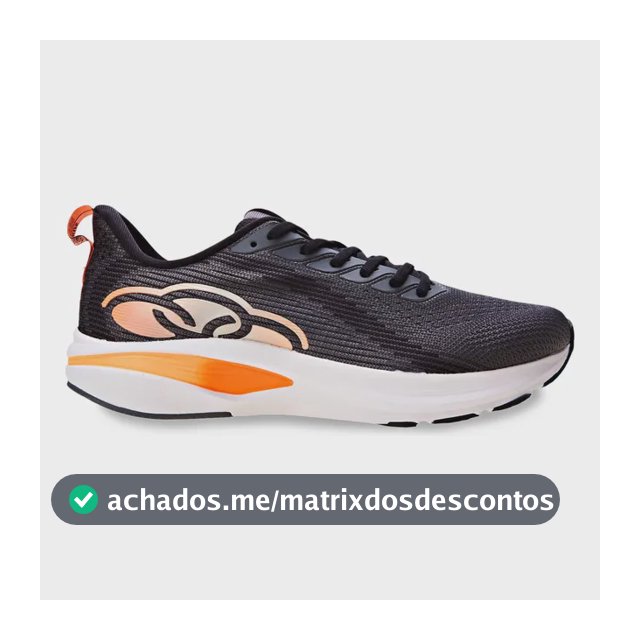 Tênis Esportivo Masculino Voa 2 Olympikus Cinza Liso 38 Br