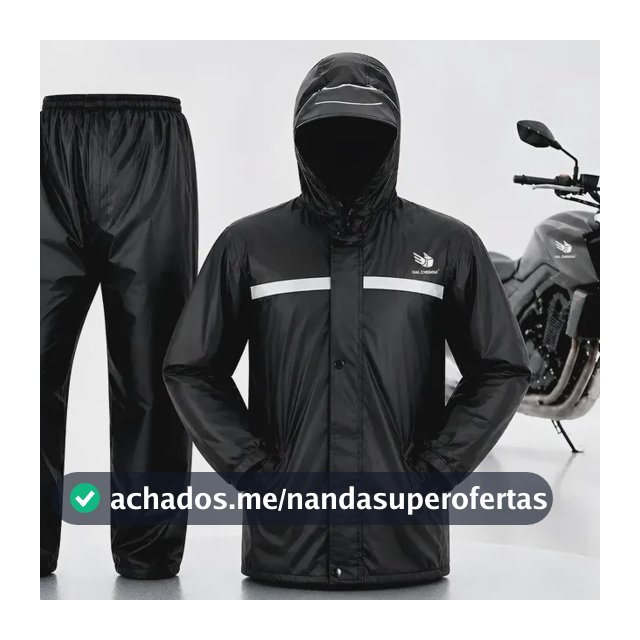Conjunto Capa De Chuva Impermeável Para Motoqueiro Reforçada