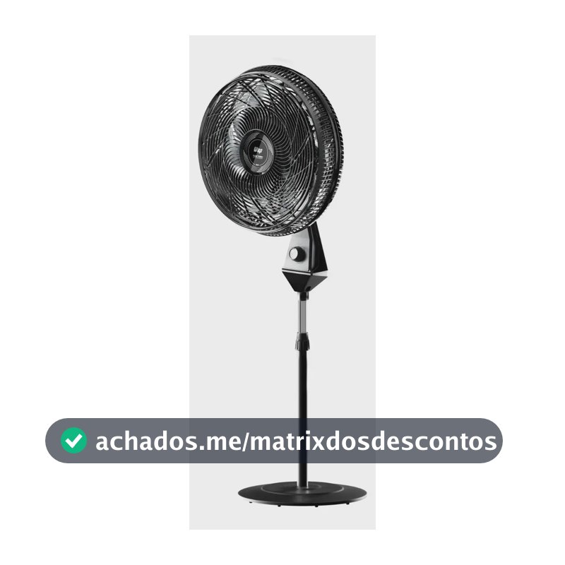 Wap Ventiladores Flow Turbo Coluna De pé - 50 cm - 60 - Preto Cinza - Plástico - 8