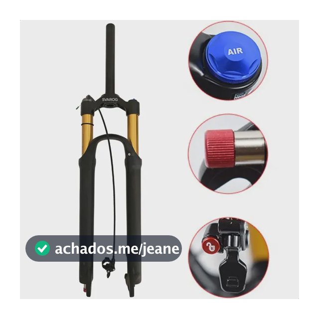 Garfo Suspensão Aro 26 29 Ar Óleo Retorno Trava Guidão 120mm