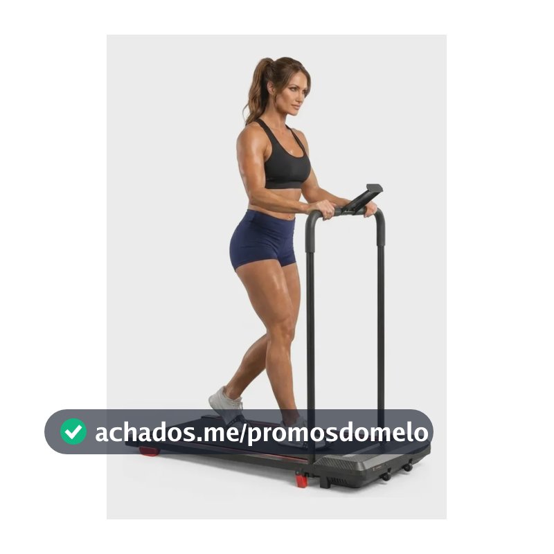 Esteira Ergométrica Elétrica Dobrável Residencial Cardio Preto 127/220v