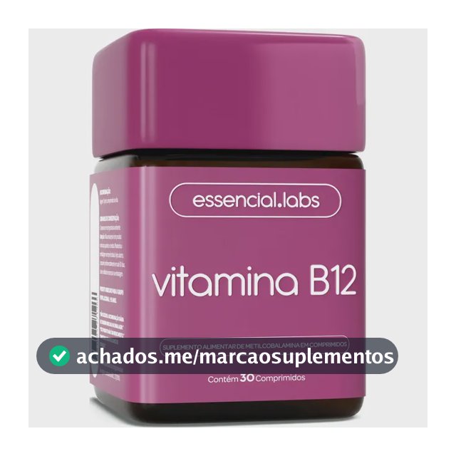 VITAMINA B12 Metilcobalamina - Fórmula com Máxima Pureza e Concentração - 30 Doses
