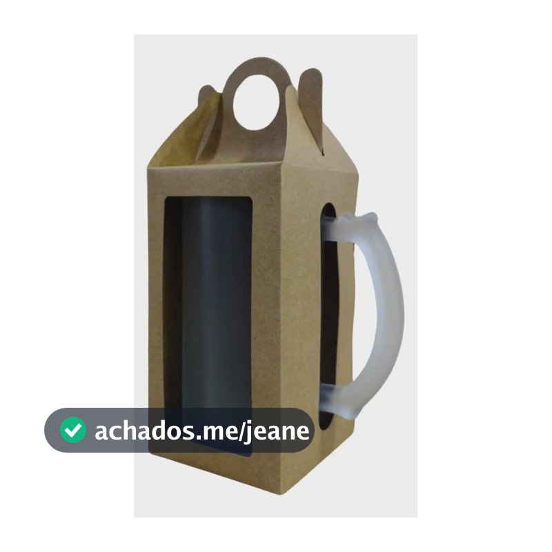 Kit C/ 50 Und Caixinha Para Caneca De Chopp De 475 Ml Kraft