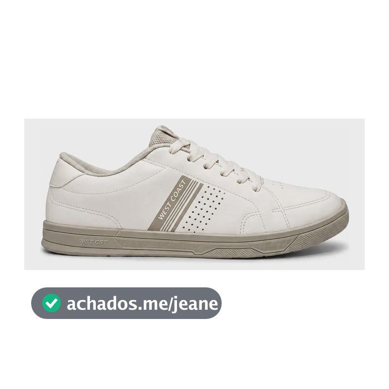 Tênis West Coast Original - Masc/fem - Novas Cores + Nf Bege 38 Br