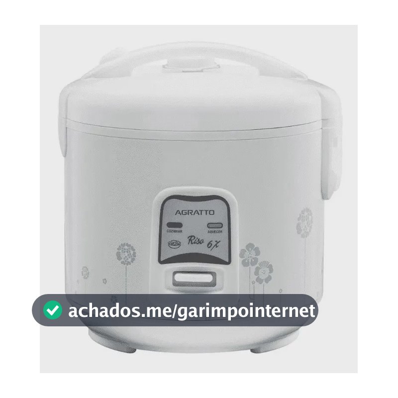 Panela Elétrica De Arroz Riso Pa6x Agratto Cor Branco Frequência 60 Hz