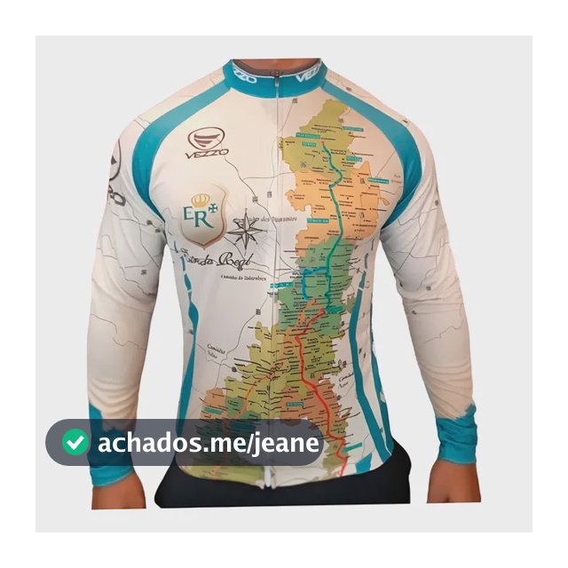Camisa Ciclismo Masculino Vezzo Estrada Real Manga Longa