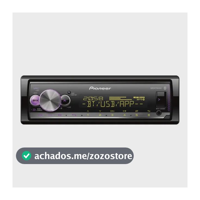 Som Automotivo Pioneer Mvh X3000BT Com USB e Bluetooth e Radio