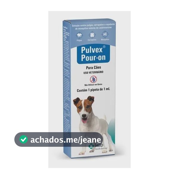 Pulvex Pour-on Cães(auxilia Leishmaniose Visceral)antipulgas Neutra