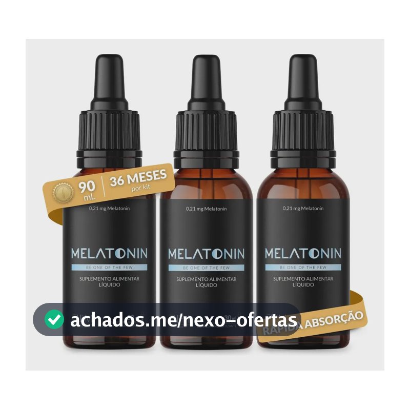 Kit 3 Melatonina Gotas Sublingual Dose 30ml Sabor Maracujá Rápida Absorção Efeito Imediato Pura Concentrada 210mcg Liquida Ellym Nutrition