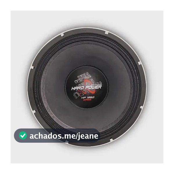 Subwoofer Hard Power 15" 1950W RMS 4 Ohms Branco para Carro