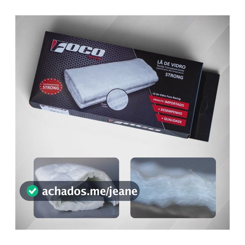 Lã De Vidro Para Escapamento Strong 250x400x15 - Foco Racing
