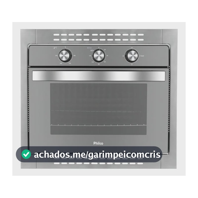 Forno de embutir elétrico Philco 56101041 46L prateado
