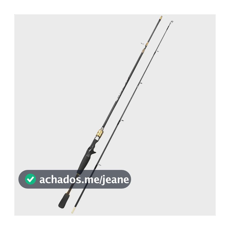 Vara De Pesca Carretilha Alpha Carbon 1,65m 10 - 20 Libras