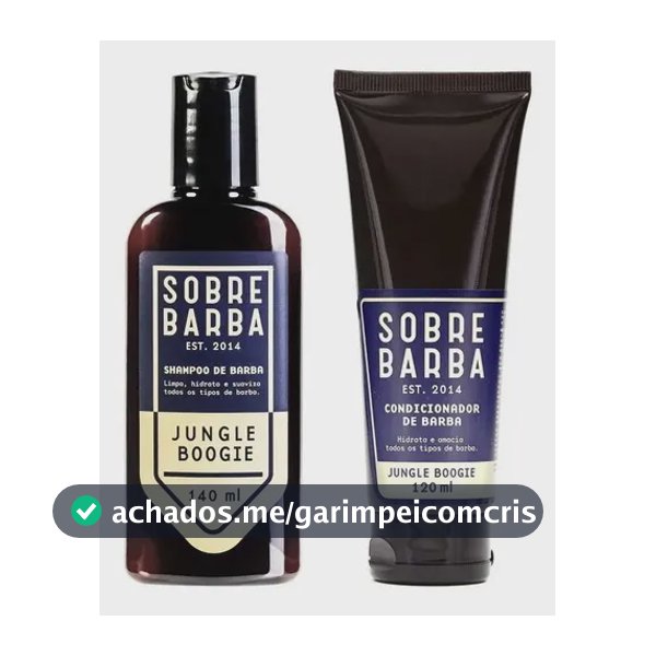 Kit Shampoo + Condicionador Barba Jungle Boogie Sobrebarba