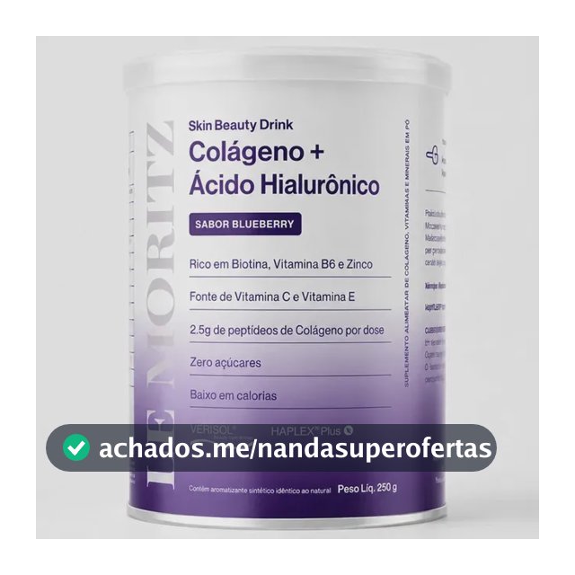 Colágeno Verisol Ácido Hialurônico Le Moritz Blueberry 250g Blueberry