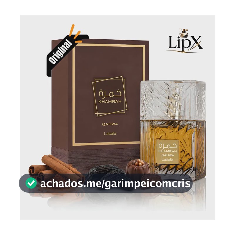 Perfume Arabe Khamrah Qahwa Unissex 100ML Com Nf