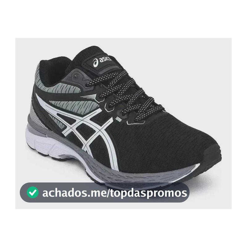 Tênis Asics Revelation Caminhada Academia Confortável Oferta Preto/cinza 36 Br