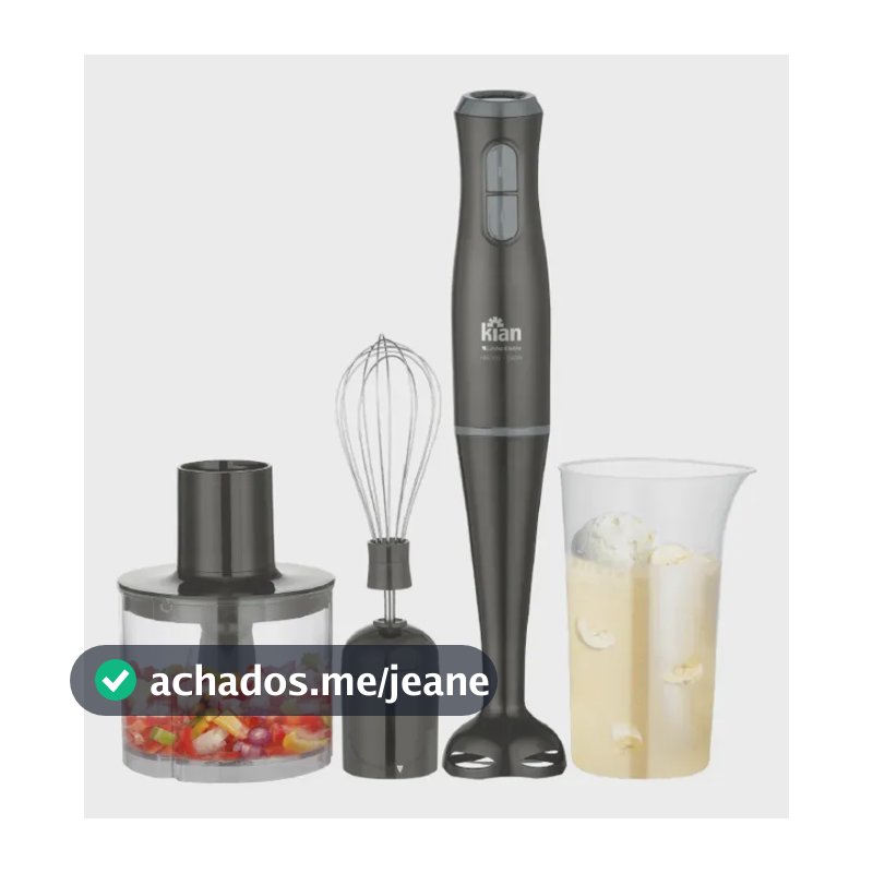 Mixer 3 Em 1 Multifunções 2 Velocidades 350w Cinza 110v - Kian