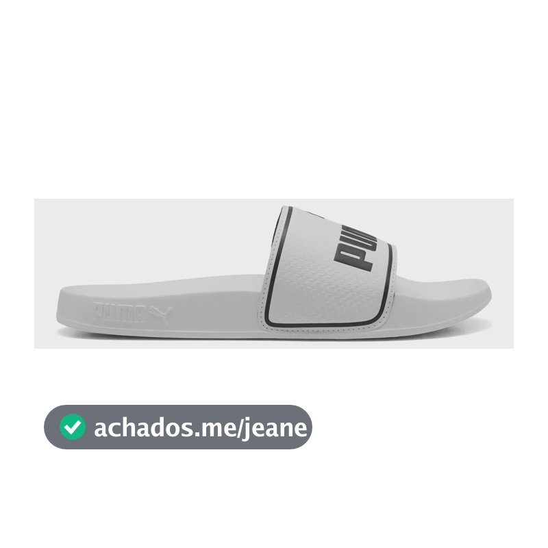 Chinelo Masculino Leadcat 2.0 Puma Puma White-puma Black Geométrico 41 Br