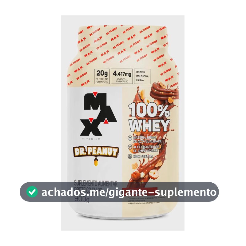 Whey Protein Dr. Peanut 100% Whey 900g - Sabor Bueníssimo