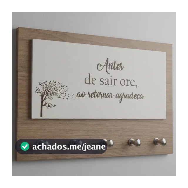 Porta Chave Parede Decoração Antes De Sair Ore Amadeirado