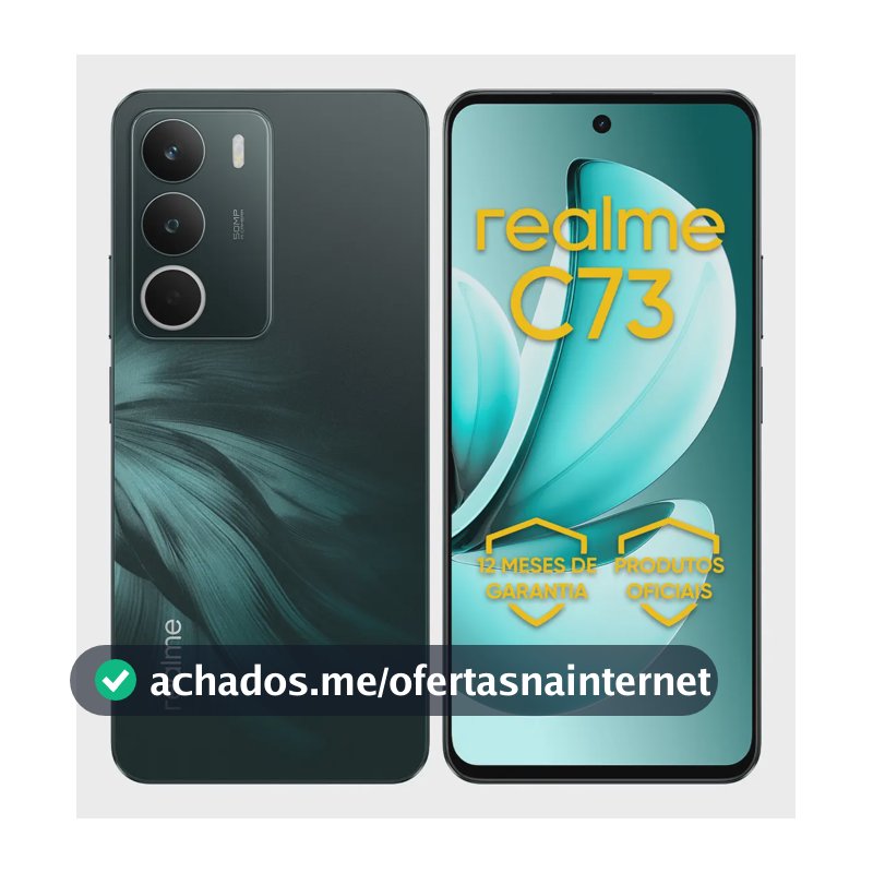 Celular Smartphone Realme C73 128gb 4gb Ram Dual Sim 120hz 6000mAh Verde